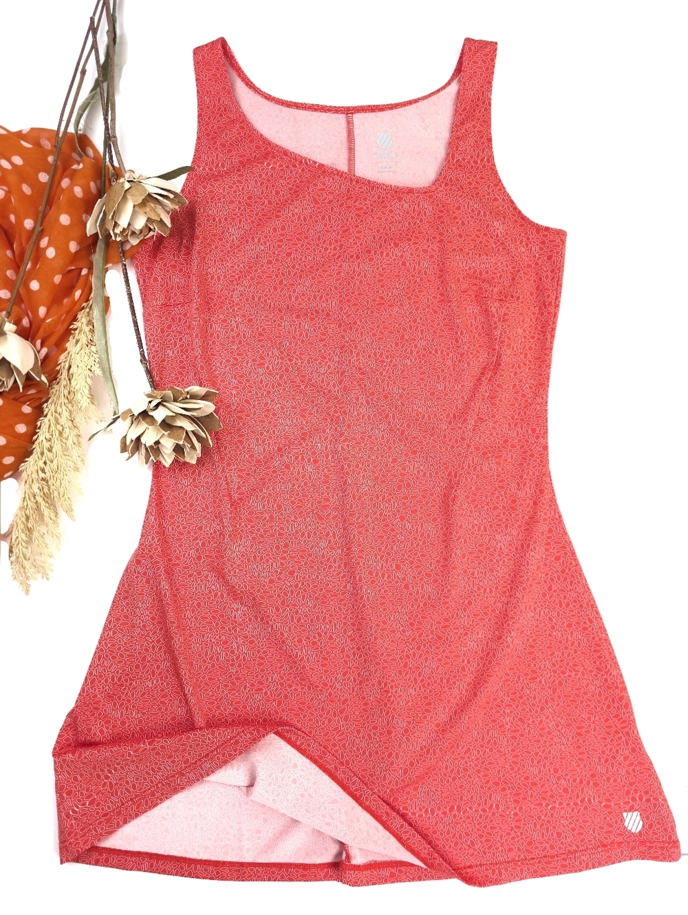 K-Swiss Sleeveless Red Tennis Tank Dress Sz M